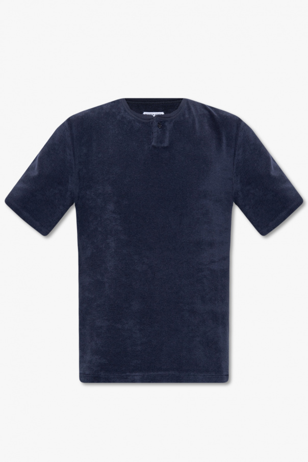 【送料&関税込】Bottega Veneta Navy Blue Cotton T-shirt Bottega Veneta - Cotton T-shirt Bottega Veneta